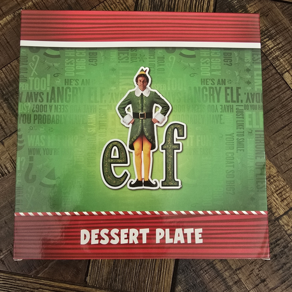 Loot Crate Elf Dessert Plate - Green and Red